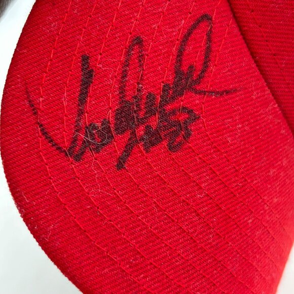 Philadelphia Phillies Red Cap Juan Samuel Autograph New Era Adjustable Hat - Picture 2 of 10